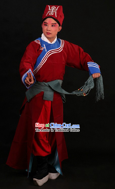 Ancient Chinese Policeman Costumes and Hat for Men