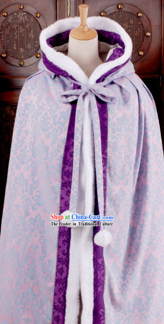 Traditional Chinese Purple Hanfu Cape for Women