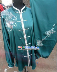 Traditional Chinese White Silk Martial Arts Clothing