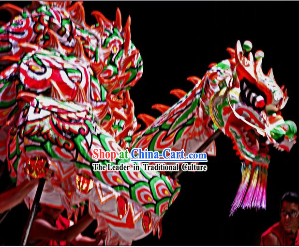 Chinese Southern Style Fluorescent Dragon Dancing Costumes