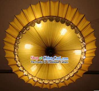 Handmade Chinese Cornucopia Fabric Ceiling Lantern