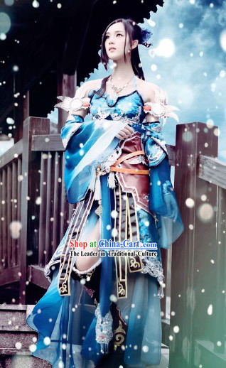 Ancient Chinese Swordswoman Cosplay Outfit