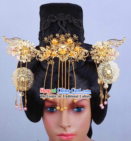 Ancient Chinese Imperial Palace Princess Wig and Hair Accessories