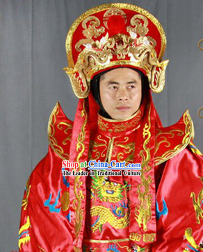 Chinese Sichuan Opera Bian Lian Mask Changing Costumes Pants Belt Hat and 12 Masks Complete Set