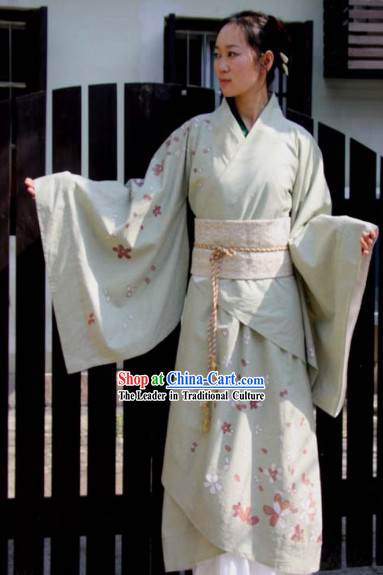 Ancient Chinese Oriental Cherry Blossom Quju Clothing for Women