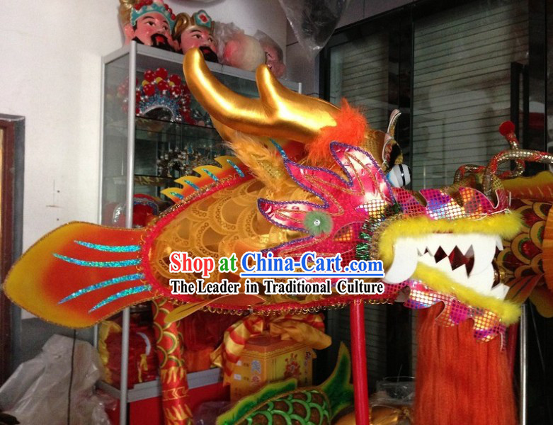 Traditional Chinese Performance and Parade Handmade Dragon Fish Prop Set