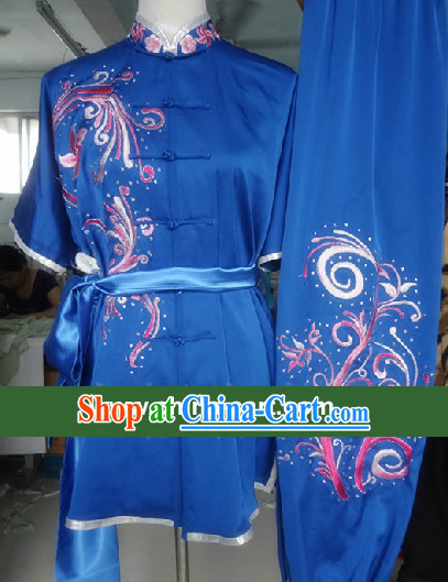 Top Competition Championship Embroidery Kung Fu Suit for Girls