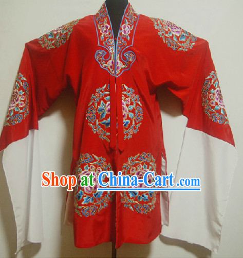 Chinese Ancient Red Phoenix Embroidery Wedding Robe