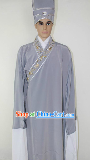 Traditional Chinese Clothes and Hat for Men