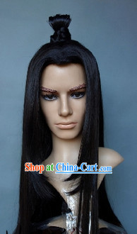 Chinese Young Handsome Men Black Wig