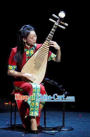 Traditional Chinese Lute Musician Costumes Cheongsam