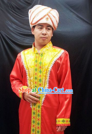 Traditional Indian Dresses and Hat for Men