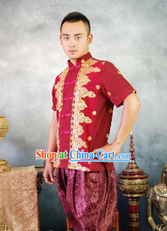 Southeast Asia Traditional Thailand Suit for Men