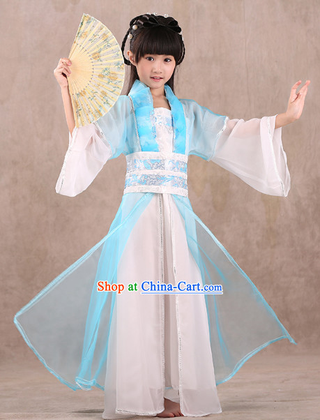 Professional Classical Hanfu Dance Studio Costumes for Children