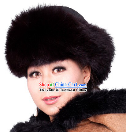 Traditional Chinese Handmade Mongolian Princess Fox Hat