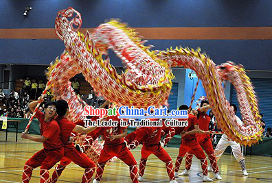 High School Students Illuminated Dragon Dance Equipment Complete Set