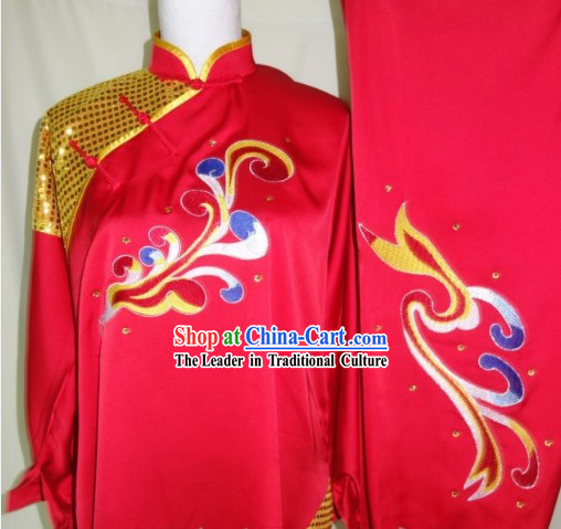 Natural and Flowing Style Martial Arts Competition Championship Uniform Complete Set