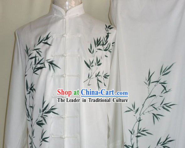 Hand Painted Bamboo Martial Art Clothing Complete Set