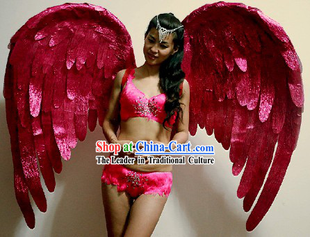 Handmade Pink Angel Wings