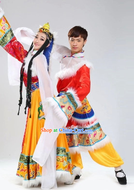 Stage Performance Tibetan Dancing Costumes for Men or Women