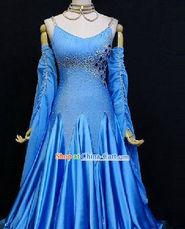 Professional Custom Made Waltz Competition Costumes