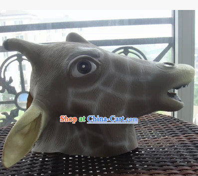 Stage Performance Giraffe Head Mask