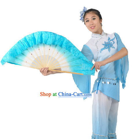 Traditional Yangge Dancing Costumes and Fan for Women