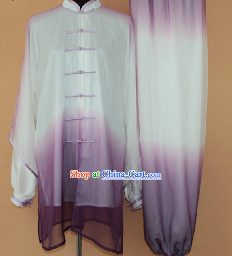 Traditional Mandarin Silk Martial Arts Competition Suit for Men or Women