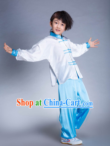Traditional Martial Arts Silk Uniforms for Kids