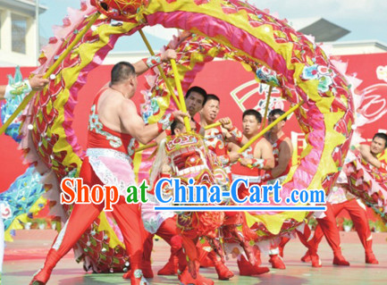 Handmade Chinese New Year Olympic Adult Dragon Dance Equipment Complete Set