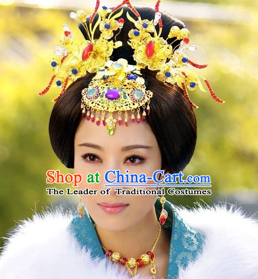 Ancient Chinese Queen Phoenix Crown Hair Jewelry