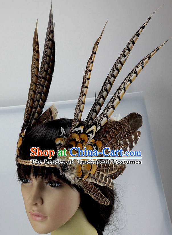 Made to Order Handmade Chinese Feather Hairpieces