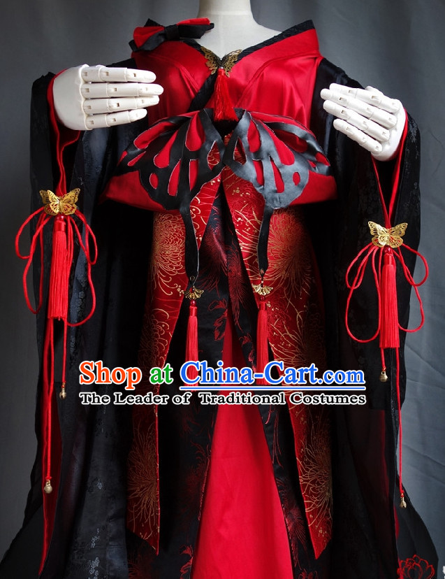 Japanese Geisha Halloween Costumes Fairy Empress Queen Princess Costume Complete Set