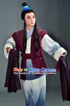 Stage Performance Ancient Chinese Farmer Costumes and Hair Accessories for Men