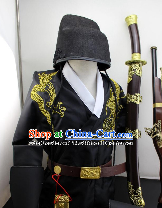 Ming Dynasty Dragon Robe and Hat for Men