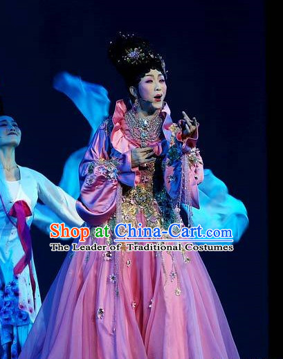 Ancient Chinese Palace Queen Stage Dance Costumes
