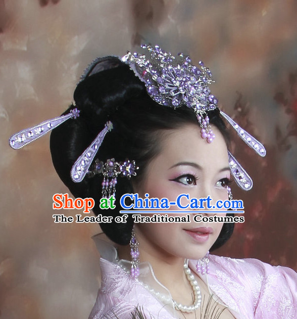 Chinese ancient hairstyles hair accessories tiaras wigs lace front wigs human hair wigs hair pieces cosplay wigs