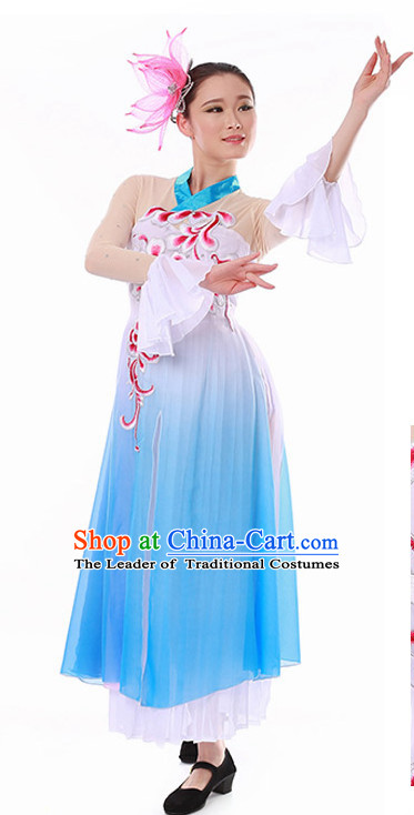 Chinese Plum Blossom Classical Dance Costume Wholesale Clothing Discount Dance Costumes Dancewear Supply and Headpieces for Girls