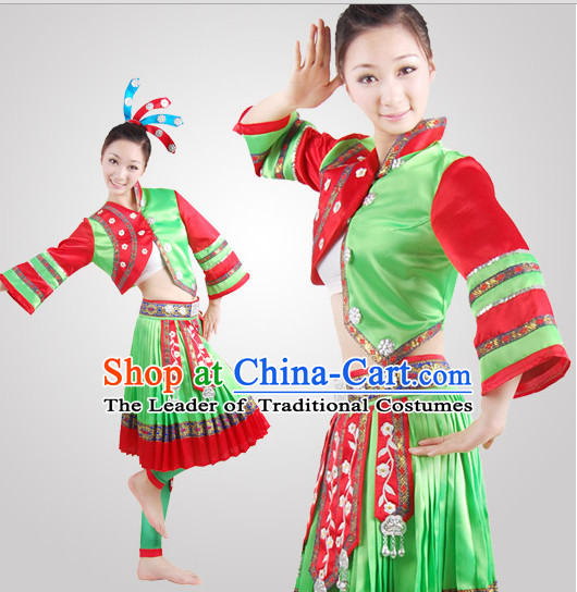 Chinese Folk Minority Dance Costume Wholesale Clothing Discount Dance Costumes Dancewear Supply for Women