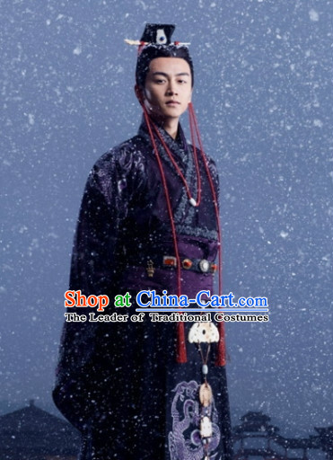 Period of the Northern and Southern Dynasties Chinese Costume Chinese Classic Costumes National Garment Outfit Clothing Clothes Emperor Costume for Men