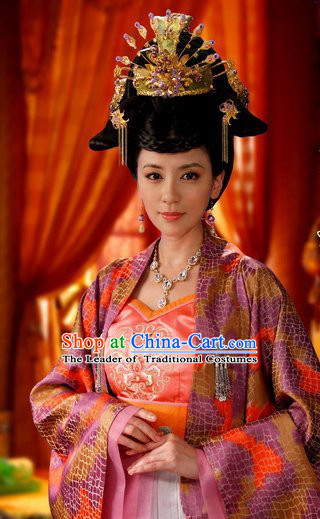 Chinese Tang Dynasty Queen Princess Headwear Hair Jewelry for Women