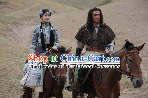 Yelü Chucai Yuan Dynasty Statesman Official Chinese Costume Complete Set for Men