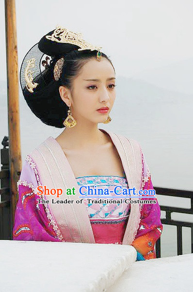 Chinese Han Dynasty Zhao Feiyan Wigs and Hair Accessories for Women