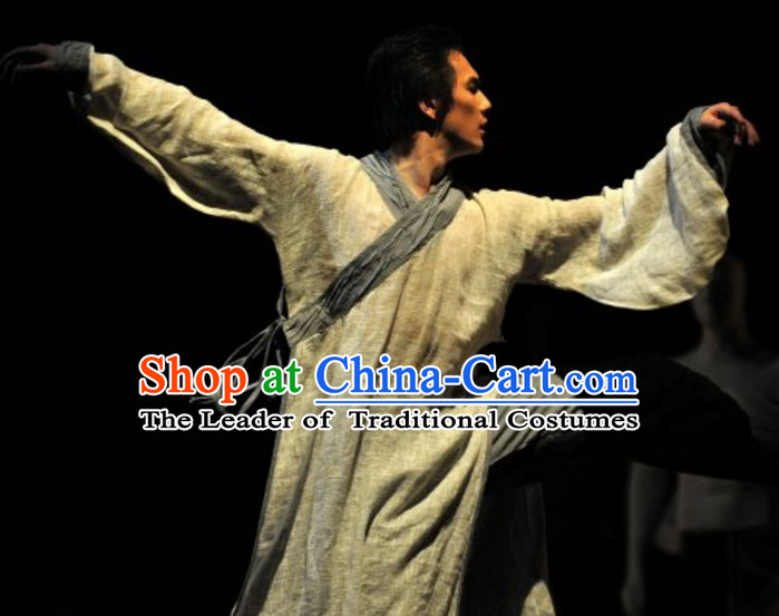 Chinese Classical Dance Costumes Complete Set for Men