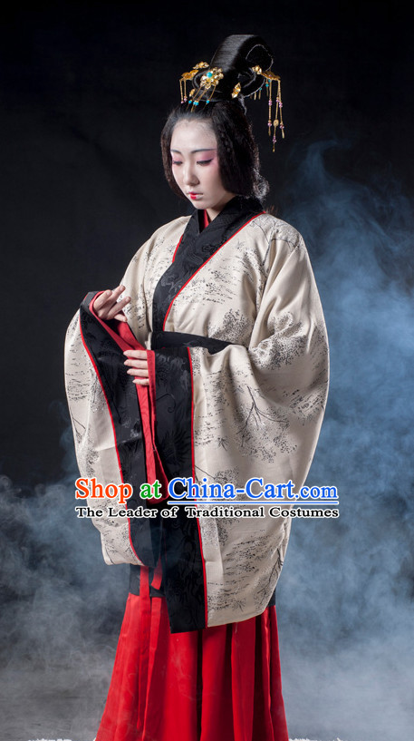 Chinese Ancient Han Dynasty Princess Clothes Costume China online Shopping Traditional Costumes Dress Wholesale Asian Culture Fashion Clothing and Hair Accessories for Women
