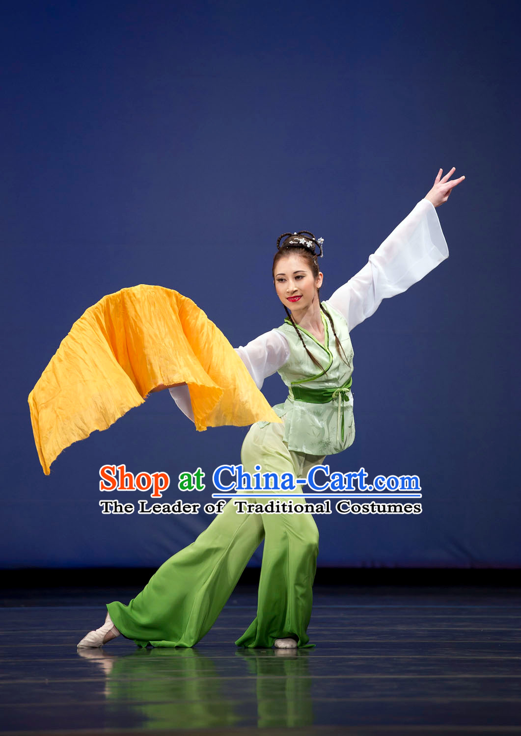 Chinese Folk Group Fan Dance Costume Chinese Costumes Carnival Costumes Fancy Dress National Garment