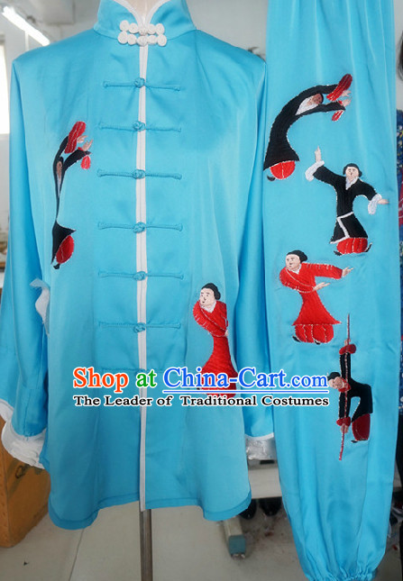 Top Tai Chi Chuan Uniform Taekwondo Karate Outfit Aikido Wing Chun Kungfu Wing Tsun Boys Martial Arts Supplies Clothing