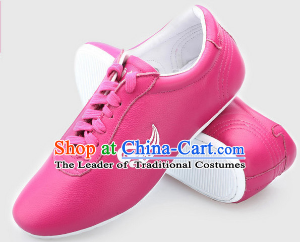 Top Kung Fu Martial Arts Karate Wing Chun Supplies Training Shop Cowhide Shoes for Kids and Adults