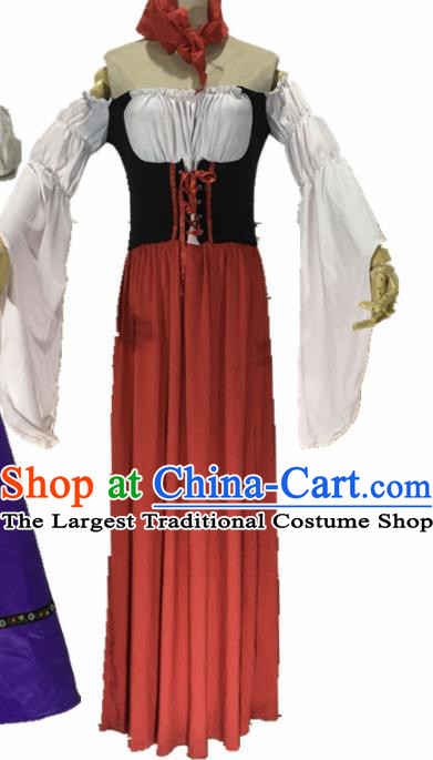 Ancient Medieval Costumes Kids Adults Halloween Costume for Women and Girls