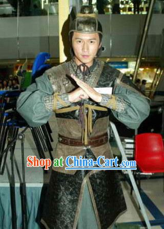 Chinese Classic Oriental Clothes Knight Errant Costumes Complete Set